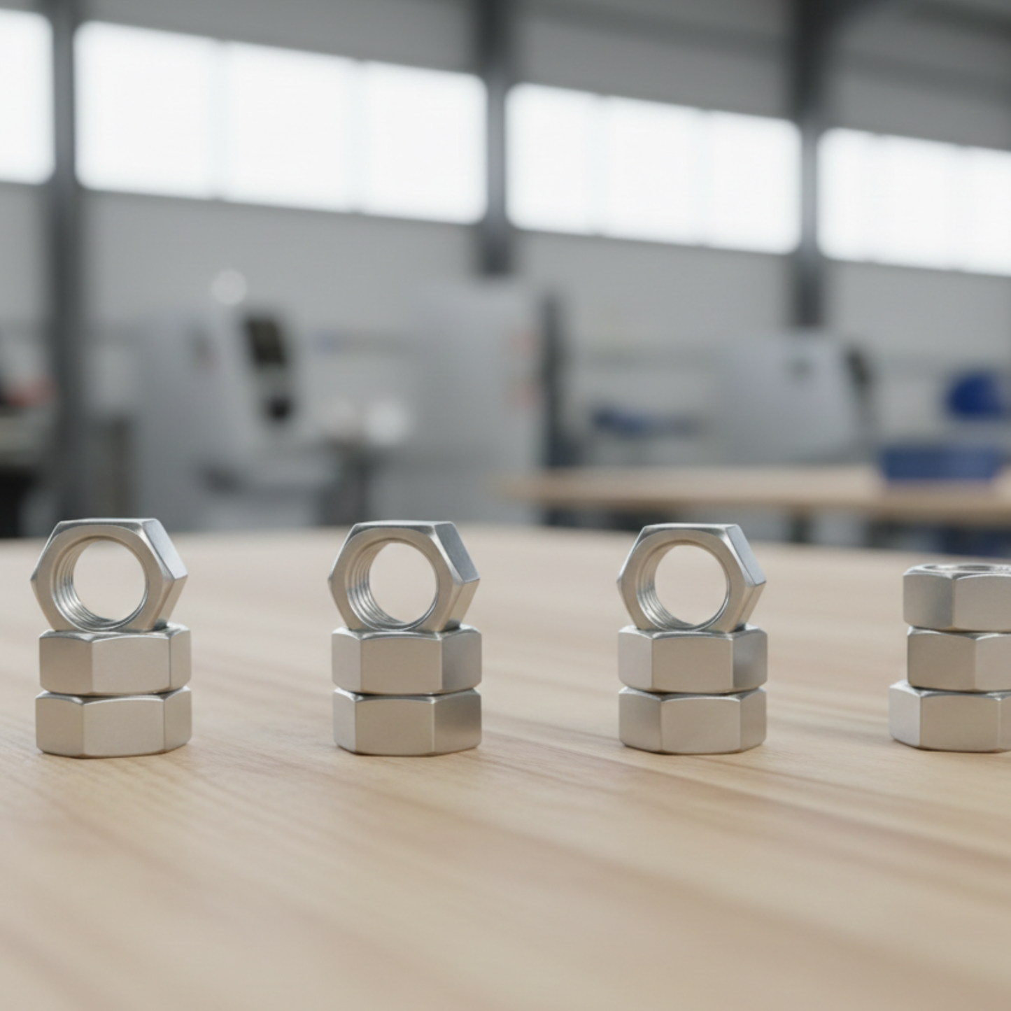 M12 Titanium Grade 2 Hexagonal Nuts