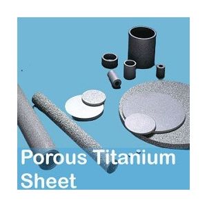 Porous Titanium / Sintered Titanium Sheet - 0.8mm Thickness (10µ Porosity)