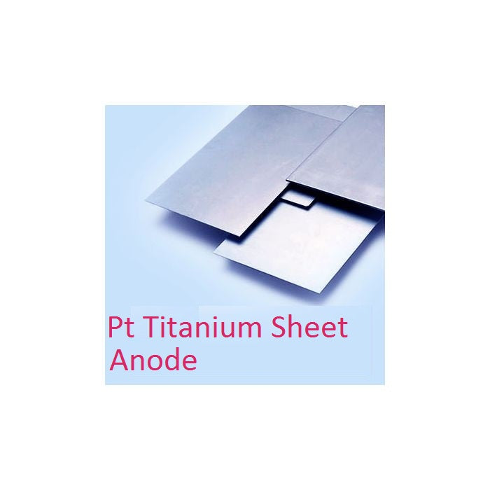 1mm Thick 2.5µm Platinised Titanium Sheet Anode