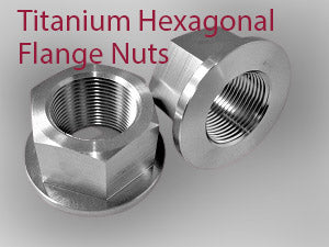 M8 Titanium Grade 5 Hexagonal Flange Nuts
