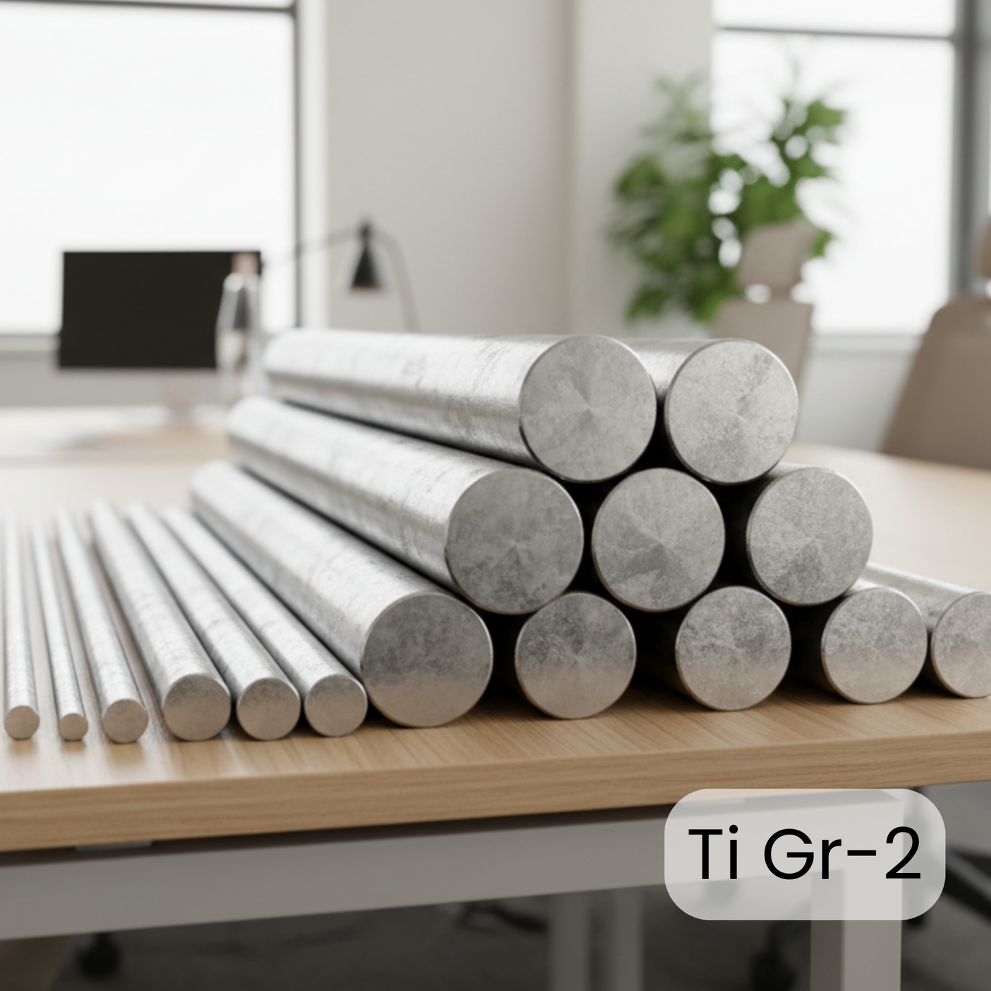 30.0mm Dia Titanium Grade 2 Round Bar Rod