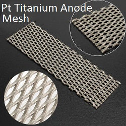 1mm Thick 1µm Platinised Titanium Mesh(5 x 12) Anode