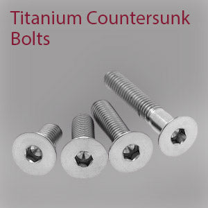 M8 (1.25mm Thread Pitch) x 30mm Titanium Grade 5 Countersunk Head Bolt