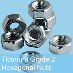 M12 Titanium Grade 2 Hexagonal Nuts