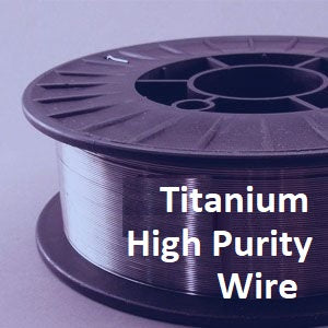 High Purity 99.9+% Ti Wire - 0.5mm Dia