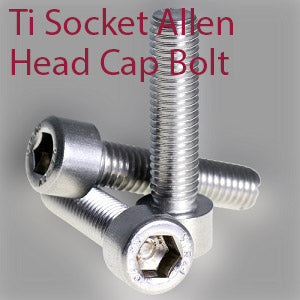 M5 (0.80mm Thread Pitch) x 30mm Titanium Grade 5 Socket Cap Allen Head Bolt
